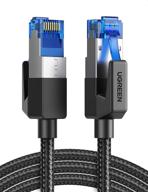 ugreen cat 8 ethernet cable: high-speed braided 40gbps 🔌 2000mhz network cord - gaming pc, ps5, xbox, modem - 6ft logo