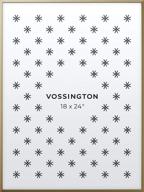 🖼️ vossington 18x24 frame: sleek gold poster frame, large & modern - perfect for 18x24 inch artwork logo