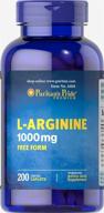 💊 дополнение puritan's pride l-arginine 1000мг - 200 капсул логотип