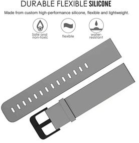 img 2 attached to Compatible Smartwatch Adjustable Replacement Silicone