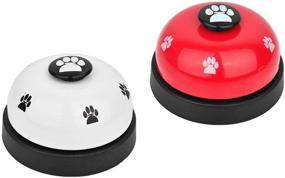 img 4 attached to SlowTon Dog Bell 2 Pack – Convenient Potty Training Doorbells for Dogs - Clear Sound & Non-Skid Rubber Bottoms – Ideal for Small-Medium Dogs, Cats, and Puppies