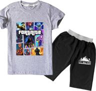 battling it out in style: battle 👕 royale collage cotton t shirt in boys' clothing set logo