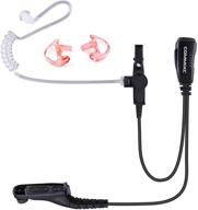 covert air acoustic tube headset 🎧 with ptt mic for motorola two-way radios logo