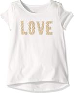 childrens place sleeve graphic t shirt girls' clothing in tops, tees & blouses logo