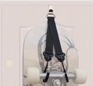 🛹 yyst skateboard door hanger wall mount rack with carry strap - convenient storage solution for skateboards and longboards логотип