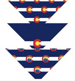 img 4 attached to 🐾 Colorado Flag Dog Bandana by Native Pup - Set of 3, Choose Small or Large Scarf Sizes