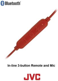 img 2 attached to JVC Wireless Earclip Sport Headphone (Red) HA-EC30BTR