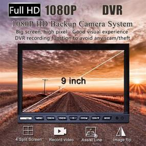 img 2 attached to 📸 DOUXURY 4 Split Screen Backup Camera System with HD 1080P Monitor and DVR Recording