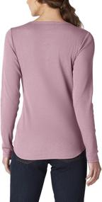 img 2 attached to Stylish and Comfy: Dickies Women's Long-Sleeve 3-Button Henley Shirt