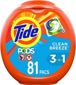 img 4 attached to Tide PODS Clean Breeze: 81 Count High Efficiency Laundry Detergent Soap Pods