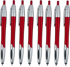 img 1 attached to 5-Pack of RED Stylus with Ball Point Pen for iPad Mini, iPad 2/3, new iPad, iPhone 5 4S 4 3GS, iPod Touch, Motorola Xoom, Xyboard, Droid, Samsung Galaxy S IV / S4, Galaxy S III/S3 GT-I9300, Asus Eee Pad Transformer, Asus Memo, Asus Padfone , Acer Iconia