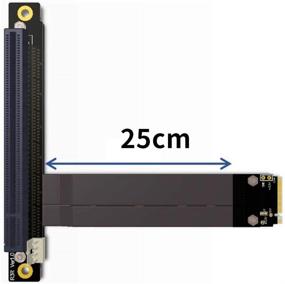 img 2 attached to 💻 ADT-Link M.2 NVMe Extender Cable | PCIE x16 Graphics Card Riser Adapter 16x | M2 2230 2242 2260 2280 (50cm)