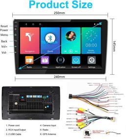 img 3 attached to Автомобильная стереосистема Hikity Android с сенсорным экраном Bluetooth