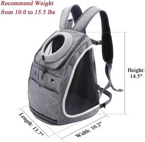 img 3 attached to Mogoko Comfortable Dog Cat Carrier Backpack: Enjoy Outdoor Adventures with Your Beloved Pet!