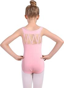 img 1 attached to 💃 DANSHOW Girls' M Strap Leotards: Stylish Sleeveless Dancewear for Ballet, Gymnastics, and Active Kids