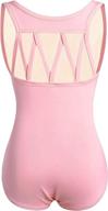 💃 danshow girls' m strap leotards: stylish sleeveless dancewear for ballet, gymnastics, and active kids логотип