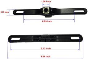 img 3 attached to Улучшенная цветная задняя видеокамера для автомобилей CAIRUTE CCD с 12 светодиодами для ночного видения, широким обзорным углом и высокой четкостью для обратного движения с легковых транспортных средств.
