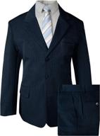 spring notion pinstripe navy ivory stripes boys' clothing ~ suits & sport coats logo