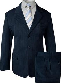 img 3 attached to Spring Notion Pinstripe Navy Ivory Stripes Boys' Clothing ~ Suits & Sport Coats