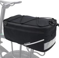 🚲 betterone bike rear pannier bag - insulated trunk cooler bag for warm or cold items - bicycle rear rack storage luggage with 8l capacity: perfect gift for bike enthusiasts logo