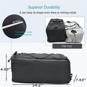 img 2 attached to 🚲 BETTERONE Bike Rear Pannier Bag - Insulated Trunk Cooler Bag for Warm or Cold Items - Bicycle Rear Rack Storage Luggage with 8L Capacity: Perfect Gift for Bike Enthusiasts