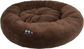 img 3 attached to 🐾 Ultimate Comfort Pet Bed: Ultra Plush Deluxe Brown Snuggle Bed for Dogs & Cats – Multiple Sizes, Made in the USA, Machine Washable, Reversible & Durable