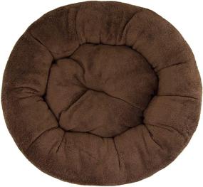 img 2 attached to 🐾 Ultimate Comfort Pet Bed: Ultra Plush Deluxe Brown Snuggle Bed for Dogs & Cats – Multiple Sizes, Made in the USA, Machine Washable, Reversible & Durable