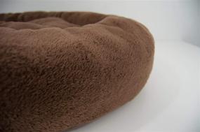 img 1 attached to 🐾 Ultimate Comfort Pet Bed: Ultra Plush Deluxe Brown Snuggle Bed for Dogs & Cats – Multiple Sizes, Made in the USA, Machine Washable, Reversible & Durable