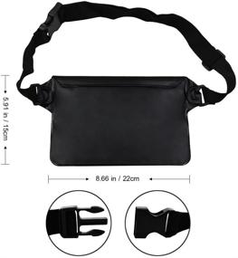 img 3 attached to 🏖️ NKTM Waterproof Pouch Dry Bag Fanny Pack: Keep Your Cellphone and Cash Safe & Dry during Boating, Swimming, Snorkeling, Kayaking, and Beach Activities