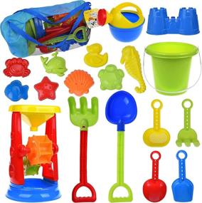 img 4 attached to Ultimate Beach Bucket Shovel Sandbox for Toddlers: A Fun-Filled Adventure!