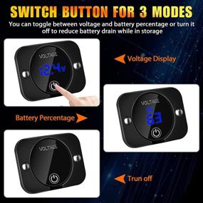 img 3 attached to Upgraded Digital Voltmeter Waterproof Motorcycle