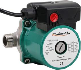 img 3 attached to 💧 KOLERFLO RS15-6 SS Green 3/4 Inch Water Recirculating Pump for Water Heater System