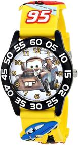 img 2 attached to Disney Cars Yellow 3-D Band Time Teacher W001508 Watch for Kids
