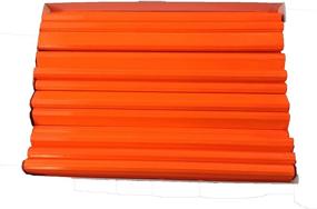 img 2 attached to Flat Wooden Orange Carpenter Pencils