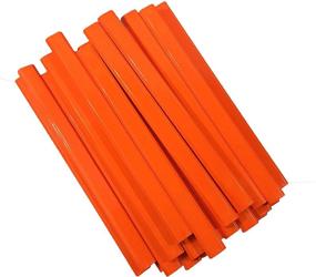 img 1 attached to Flat Wooden Orange Carpenter Pencils