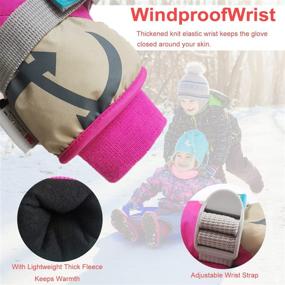 img 2 attached to ❄️ Winter Wonder Kids: Water-Resistant Gloves for Skiing, Snowboarding, Cycling, and Riding