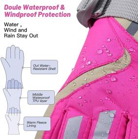 img 3 attached to ❄️ Winter Wonder Kids: Water-Resistant Gloves for Skiing, Snowboarding, Cycling, and Riding