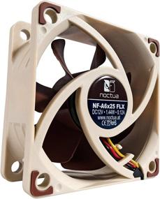 img 3 attached to 🔴 Noctua NF-A6x25 FLX: Премиальный 60-мм коричневый тихий вентилятор - 3-х контактный для оптимального охлаждения