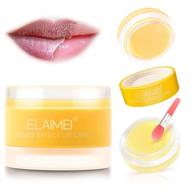 🍊 lip scrub sleep mask - dry lip treatment, polish, exfoliator, and moisturizer for overnight care - orange scent логотип