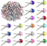 📎 vibrant yexpress 200 pearl mini brads: versatile fasteners for scrapbooking, crafts, and diy paper art logo