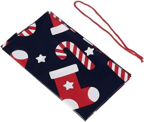 img 2 attached to 🎁 Candy Cane Christmas Stocking Jumbo Gift Sacks: Perfect for Large Gifts (3 x 4 Ft, 6 Pack)