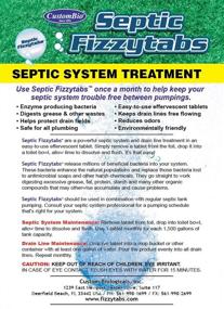 img 3 attached to 🚽 Septic Tank Treatment Fizzytabs - 12 Months Supply | Dissolvable & Natural Bacteria | Reduces Pipe Buildup & Prevents Backup