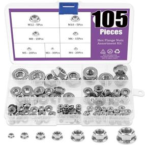 img 4 attached to Swpeet 105Pcs Stainless Serrated Assortment
