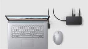 img 1 attached to 💻 Enhanced Microsoft Surface Dock 2 - Multi-Device Compatibility - 199W Power - 6 USB Ports - RJ-45 Network Connector - Wired