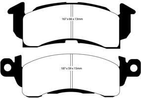 img 1 attached to 🔶 EBC Yellowstuff DP41145R Тормозные накладки для улиц и трека - Продвинутая металлическая формула для оптимальной производительности