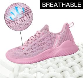 img 2 attached to 💃 Akk Women's Sneakers: Lightweight Breathable Memory Foam Running Shoes for Nurses, Gym, Jogging, Tennis - Perfect Trainers!