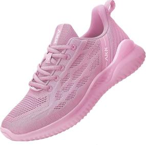 img 4 attached to 💃 Akk Women's Sneakers: Lightweight Breathable Memory Foam Running Shoes for Nurses, Gym, Jogging, Tennis - Perfect Trainers!