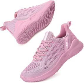 img 3 attached to 💃 Akk Women's Sneakers: Lightweight Breathable Memory Foam Running Shoes for Nurses, Gym, Jogging, Tennis - Perfect Trainers!