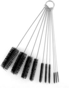 img 3 attached to 🧼 Nylon Tube Pipe Nozzle Brush Set: 10pcs with Wire Loop Handle by Yueton - Top-Quality Cleaning Tools