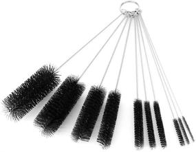 img 2 attached to 🧼 Nylon Tube Pipe Nozzle Brush Set: 10pcs with Wire Loop Handle by Yueton - Top-Quality Cleaning Tools